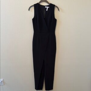 Stylish Black Wrap Jumpsuit
